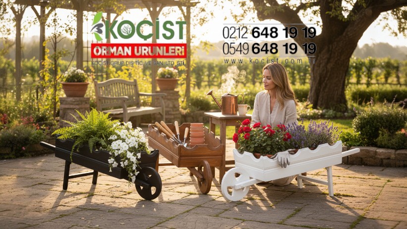 Ahşap Saksı -Çiçeklik - Sebze Yata