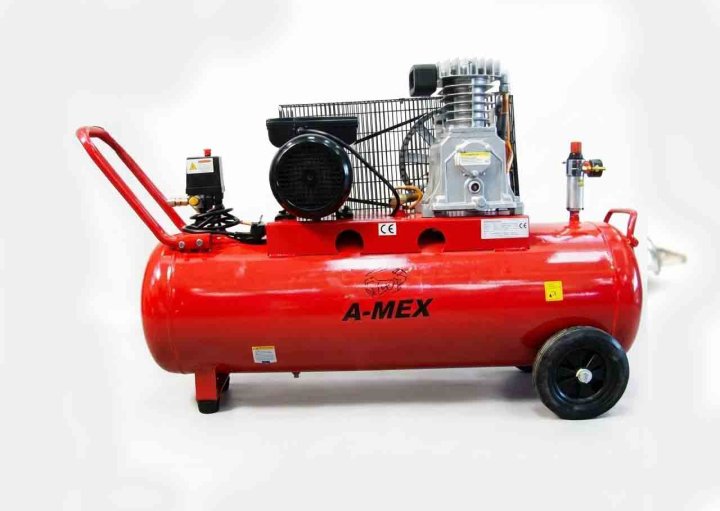 A-MEX 100 - 100 Litre 2HP Hava Kompresörü Model 1 - Görsel 1