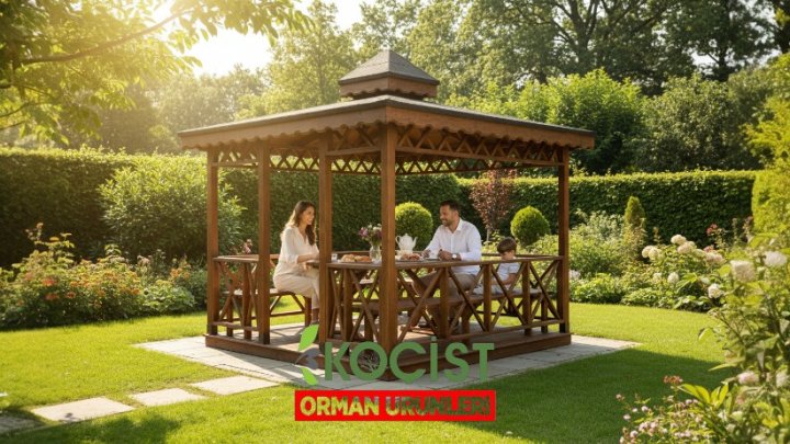 Ahşap Kamelya 350x350 Zeminli Kuşluklu Model 1 - Görsel 7