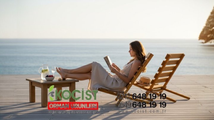 Ahşap Katlanır Kamp Sandalyesi Büyük Model 1 - Görsel 1