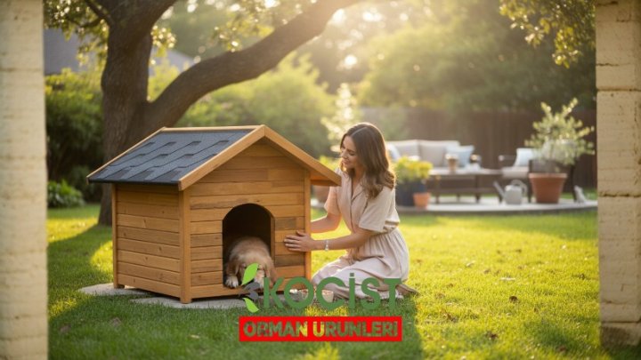 Ahşap Köpek Kulübesi Model 1 - Görsel 3