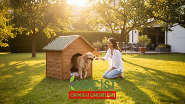 Ahşap Köpek Kulübesi Büyük Boy Model 1 - Görsel 1