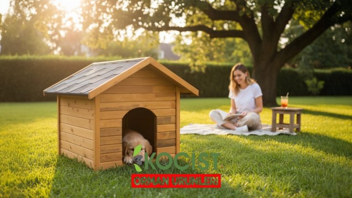 Ahşap Köpek Kulübesi Küçük Boy Model 1 - Görsel 3