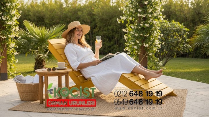 Ahşap Şezlong Küçük Model 1 - Görsel 5